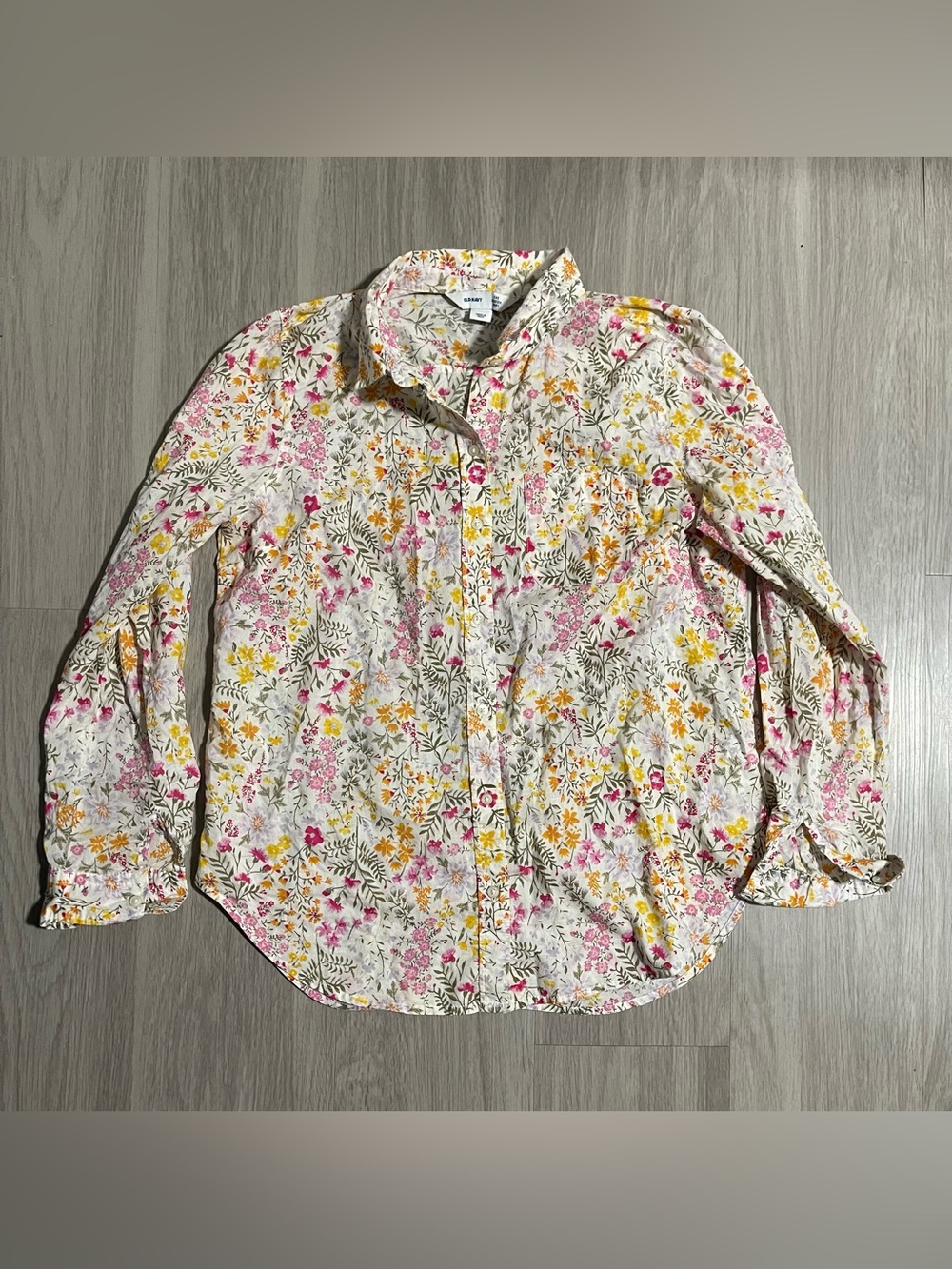 Floral Old Navy Button-Up Shirt